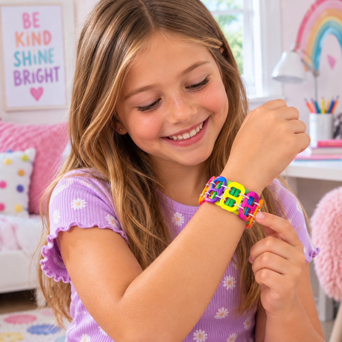 Plastic Neon Pop Tabs (528 Pack)