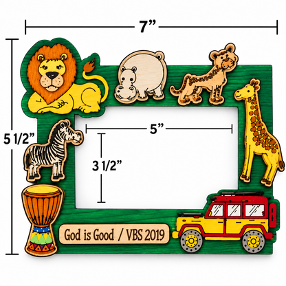 Safari Animal Picture Frames (10 Pack)