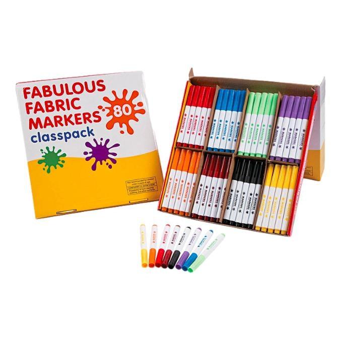 Fabric Markers - 8 Colors (80 Pack) – EconoCrafts