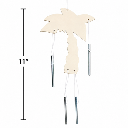 DIY Wooden Tropical Wind Chimes (12 Pack)