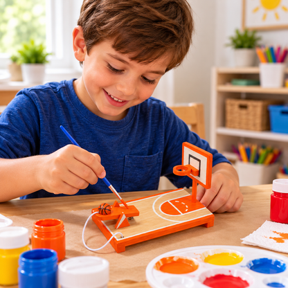 DIY Wooden Basketball Game (10 Pack)