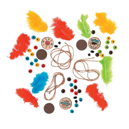 Feather Necklace Craft Kit (12 Pack)