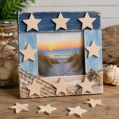 Small Wooden Stars - 1 1/2" (12 Pack)