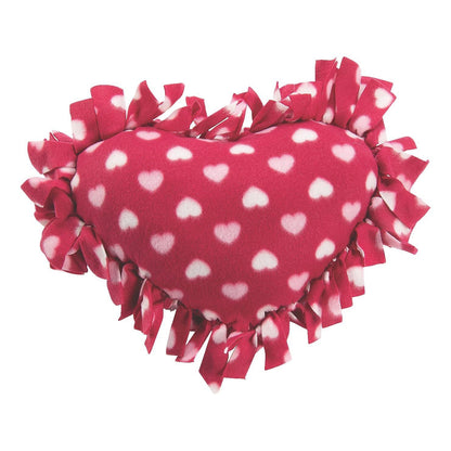 Fleece Valentine Heart Tied Pillow Craft Kit (6 Pack) - EconoCrafts