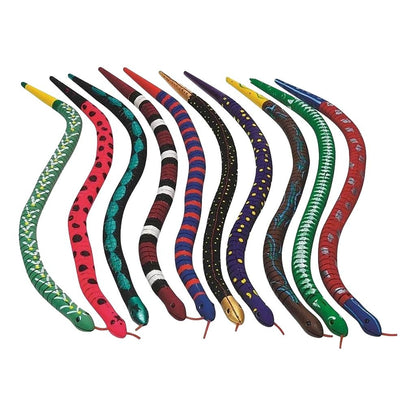 Flexible Wooden Snakes (12 Pack) - EconoCrafts