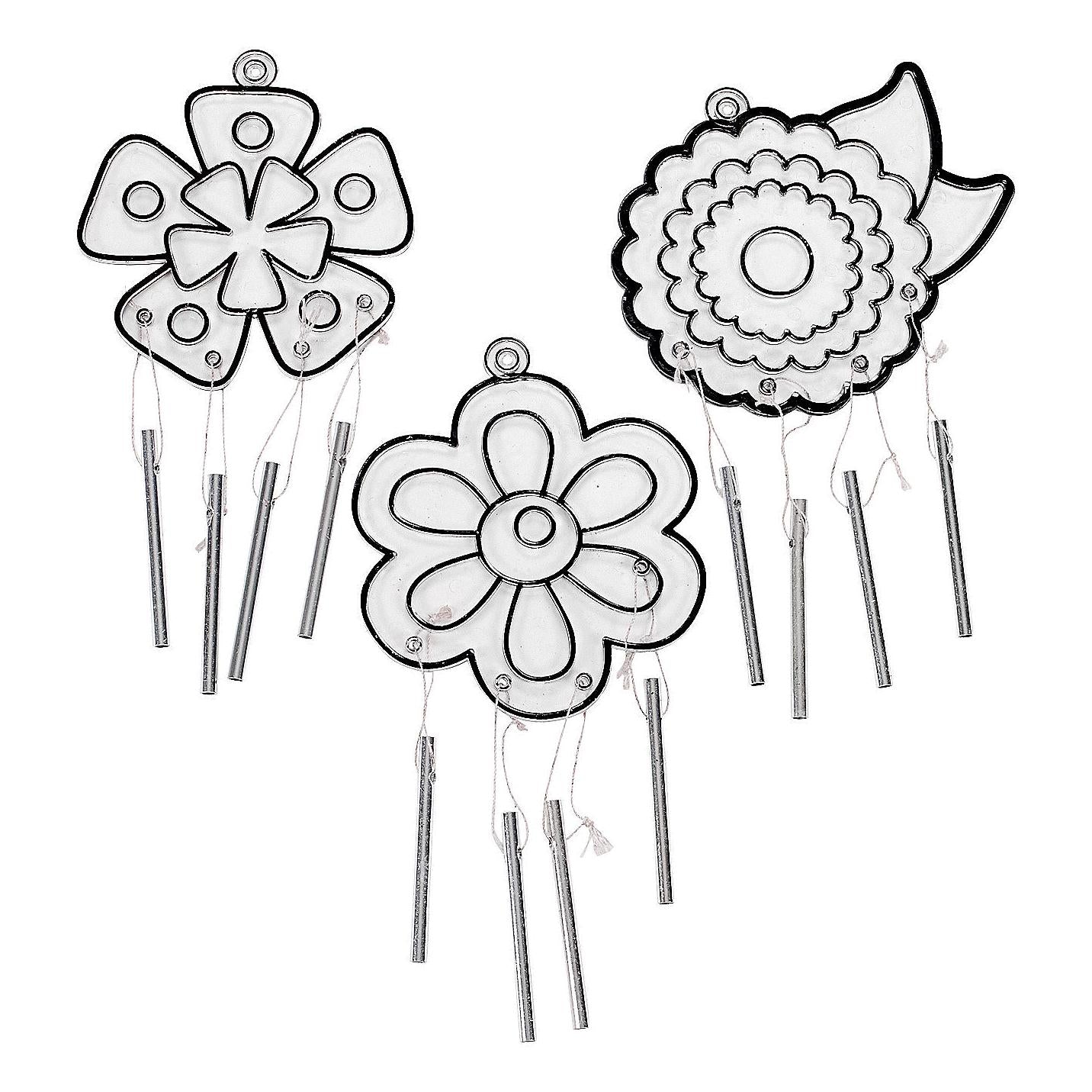Flower Suncatcher Wind Chimes (12 Pack)