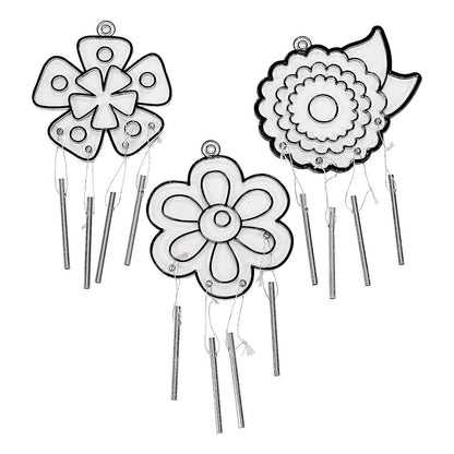 Flower Suncatcher Wind Chimes (12 Pack)