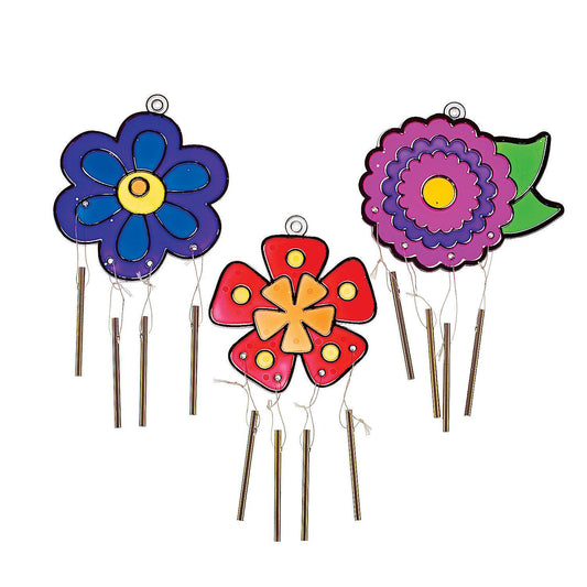 Flower Suncatcher Wind Chimes (12 Pack)