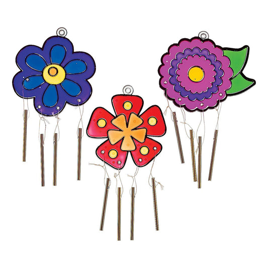 Flower Suncatcher Wind Chimes (12 Pack)