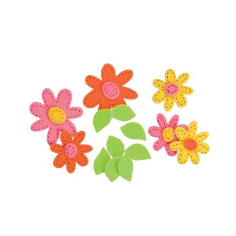 Felt Daisies Stickers (48 Pack) - EconoCrafts