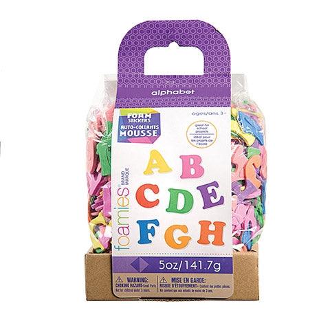 Foam Alphabet Stickers - 1" (Approx. 550 Pack) - EconoCrafts