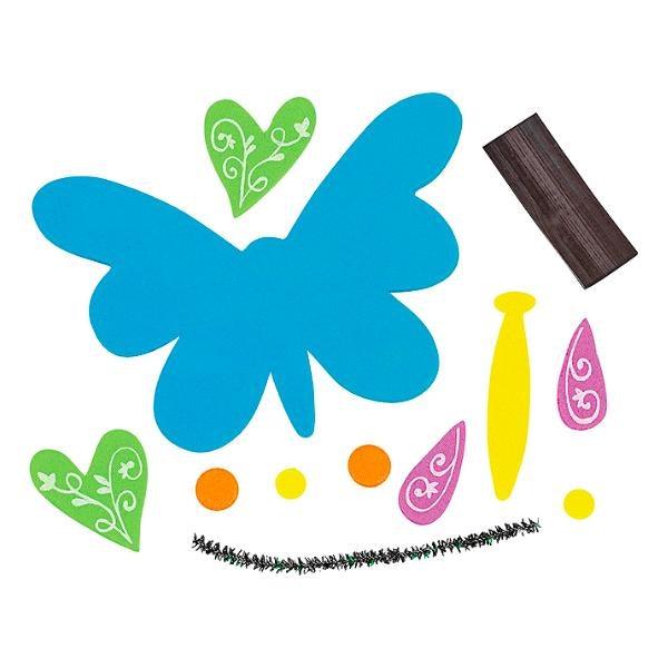 Foam Butterfly Magnet Craft (12 Pack) - EconoCrafts