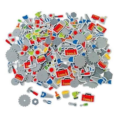 Foam Construction Stickers (500 Pack) - EconoCrafts