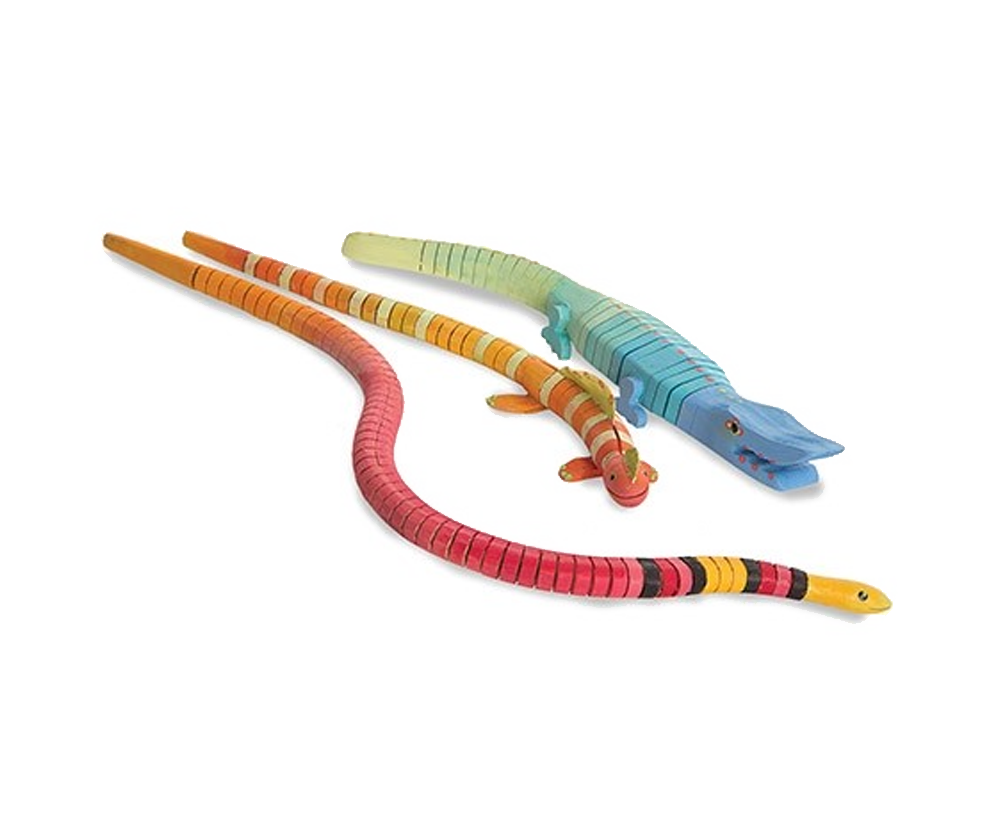 Flexible Wooden Alligators (6 Pack)