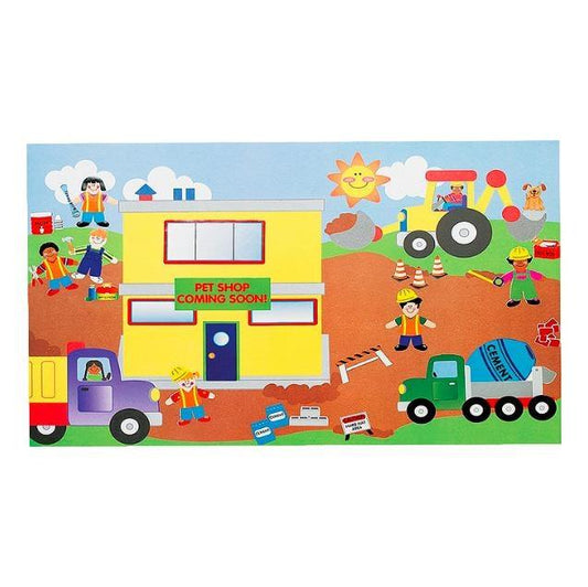 Giant Construction Site Sticker Scenes (12 Pack) - EconoCrafts