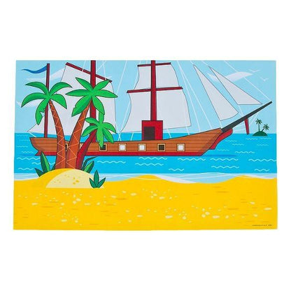 Giant Pirate Ship Sticker Scenes (12 Pack) - EconoCrafts