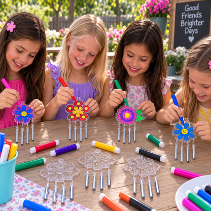 Flower Suncatcher Wind Chimes (12 Pack)