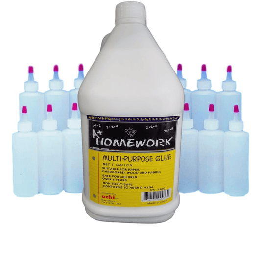 Glue Gallon With Squeeze Bottles - EconoCrafts