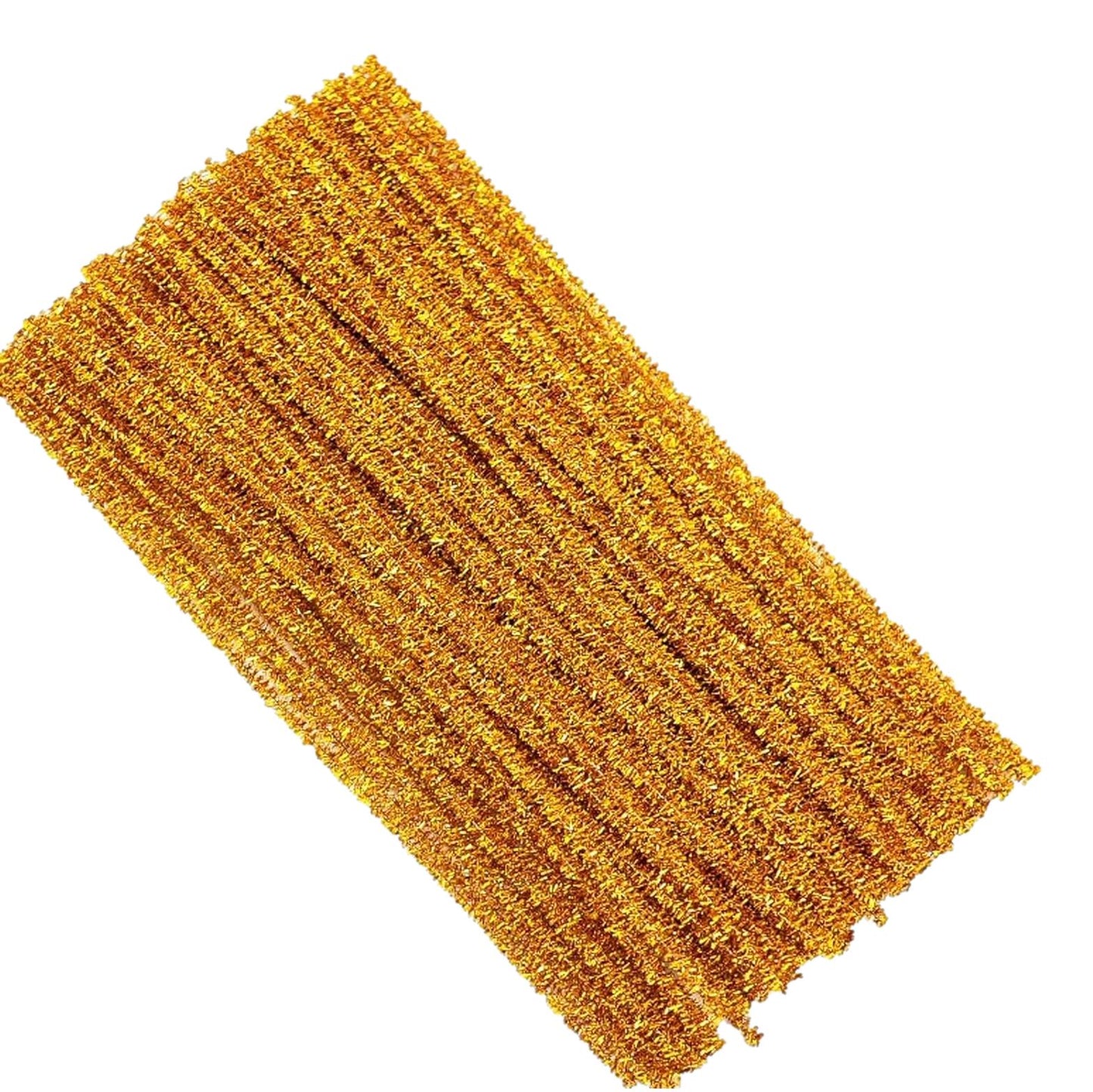 Glitter Pipe Cleaners - Gold (100 Pack)