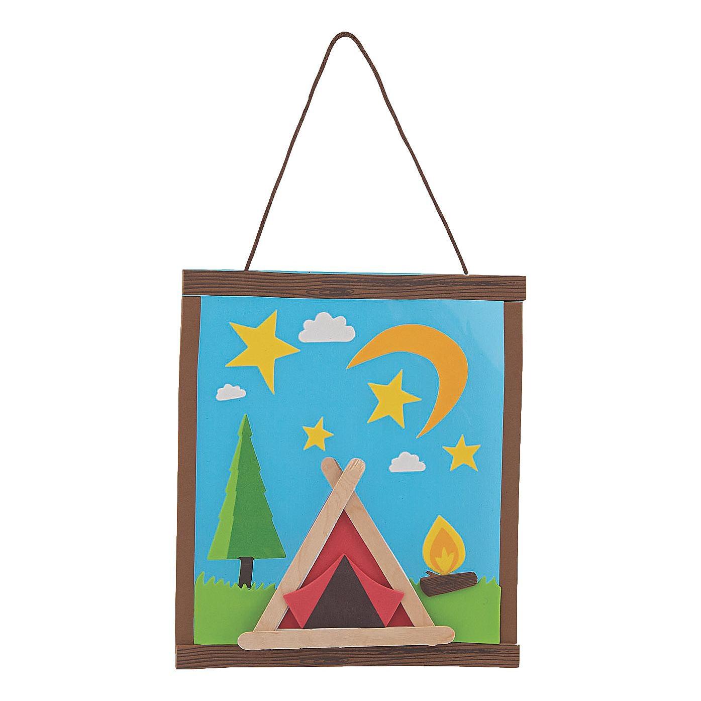 Hanging Camp Scene Craft Kit (12 Pack) - EconoCrafts