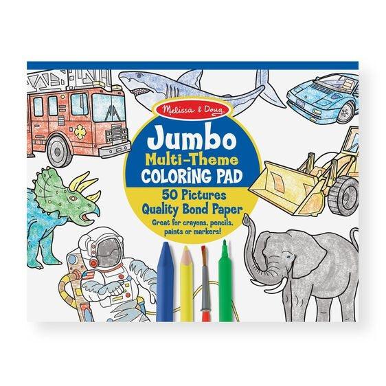 Jumbo Multi-Theme Coloring Pad - Boys - EconoCrafts