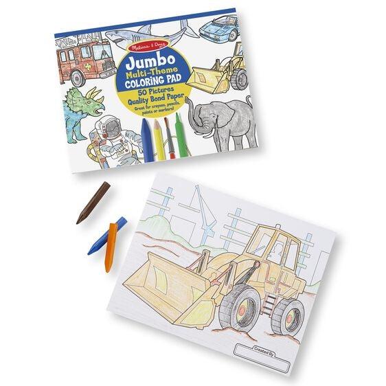 Jumbo Multi-Theme Coloring Pad - Boys - EconoCrafts