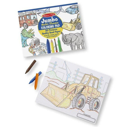 Jumbo Multi-Theme Coloring Pad - Boys - EconoCrafts