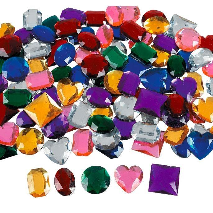 Jumbo Self-Adhesive Jewels (100 Pack) - EconoCrafts