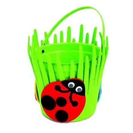 Spring Ladybug Bucket Craft Kit (12 Pack) - EconoCrafts