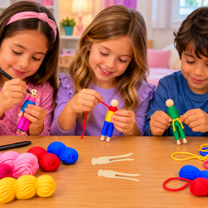 DIY Worry Dolls Craft Kit (48 Pack)