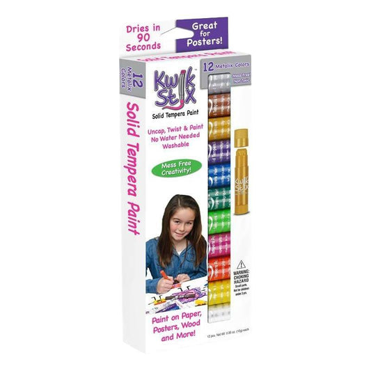Kwik Stix - Metallic Colors (12 Pack) - EconoCrafts