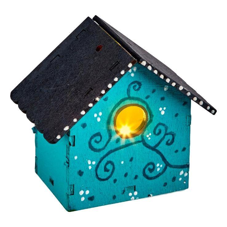 DIY Wooden Birdhouse LED Night Lights (12 Pack) - EconoCrafts