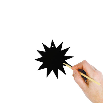 Scratch Art Tropical Ornaments (24 Pack)