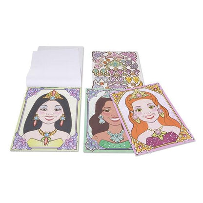 Make-a-Face Sticker Pad - Sparkling Princesses - EconoCrafts
