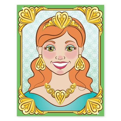 Make-a-Face Sticker Pad - Sparkling Princesses - EconoCrafts