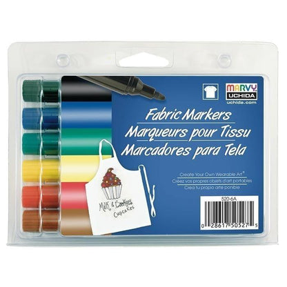 Marvy Fabric Markers - Broad Point - Basic - EconoCrafts
