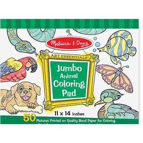 Jumbo Coloring Pad - Animals - EconoCrafts