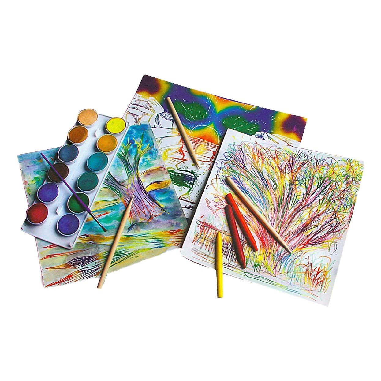 Scratch Art Paper - Rainbow White (50 Sheets) - EconoCrafts