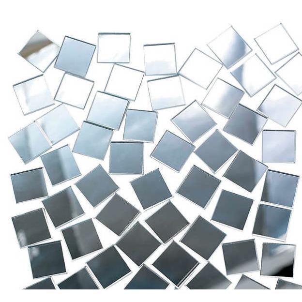 Self-Adhesive Mirror Tiles (400 Pack) - EconoCrafts