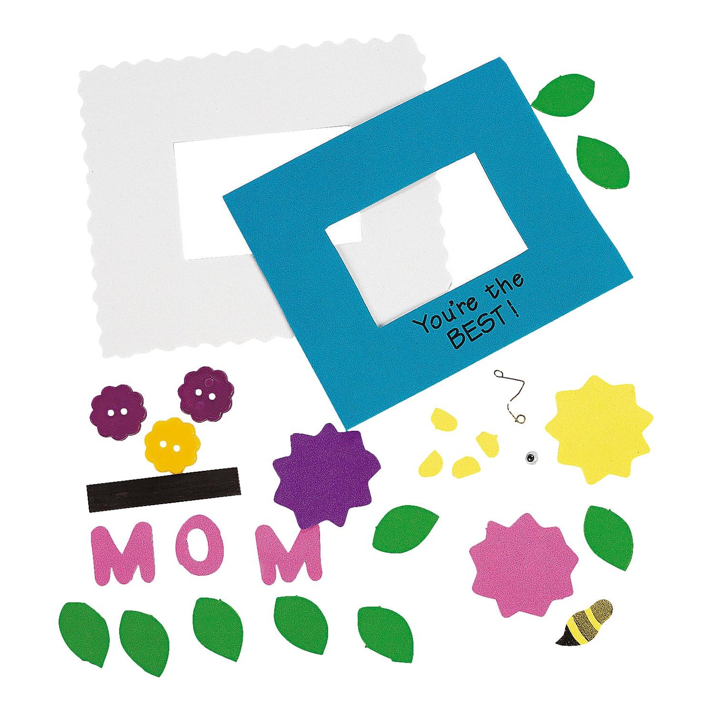 Mom Picture Frame Magnet Craft Kit (12 Pack)