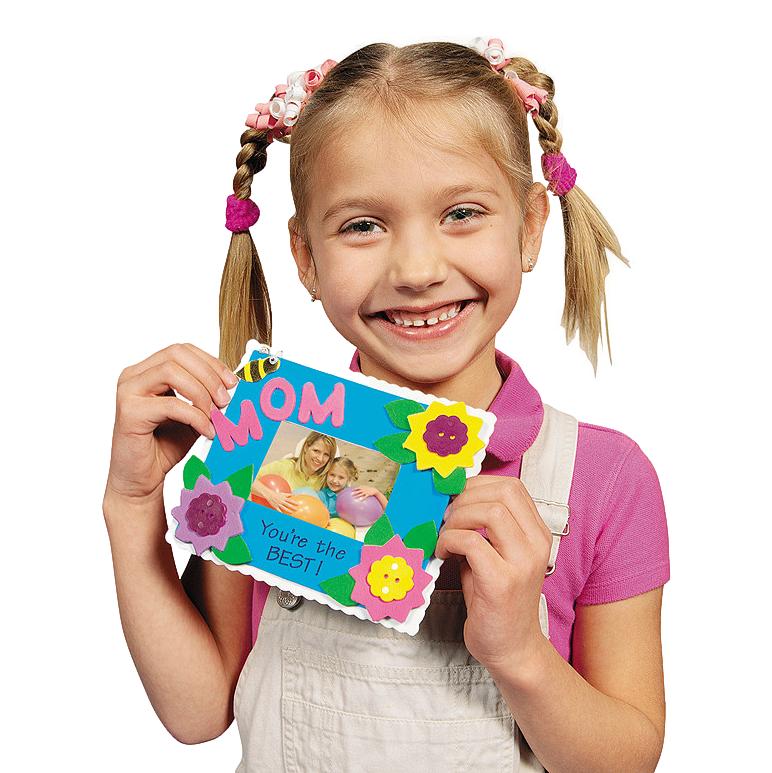 Mom Picture Frame Magnet Craft Kit (12 Pack)
