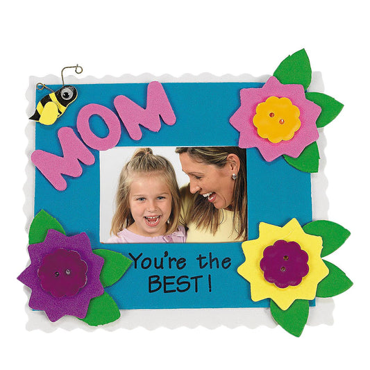 Mom Picture Frame Magnet Craft Kit (12 Pack)