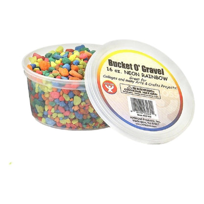 Neon Rainbow Colored Gravel