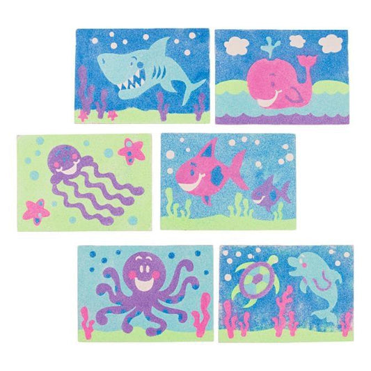 Ocean Animal Sand Art Pictures (24 Pack) - EconoCrafts