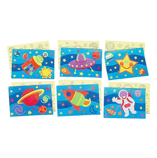 Outer Space Sand Art Pictures (24 Pack) - EconoCrafts