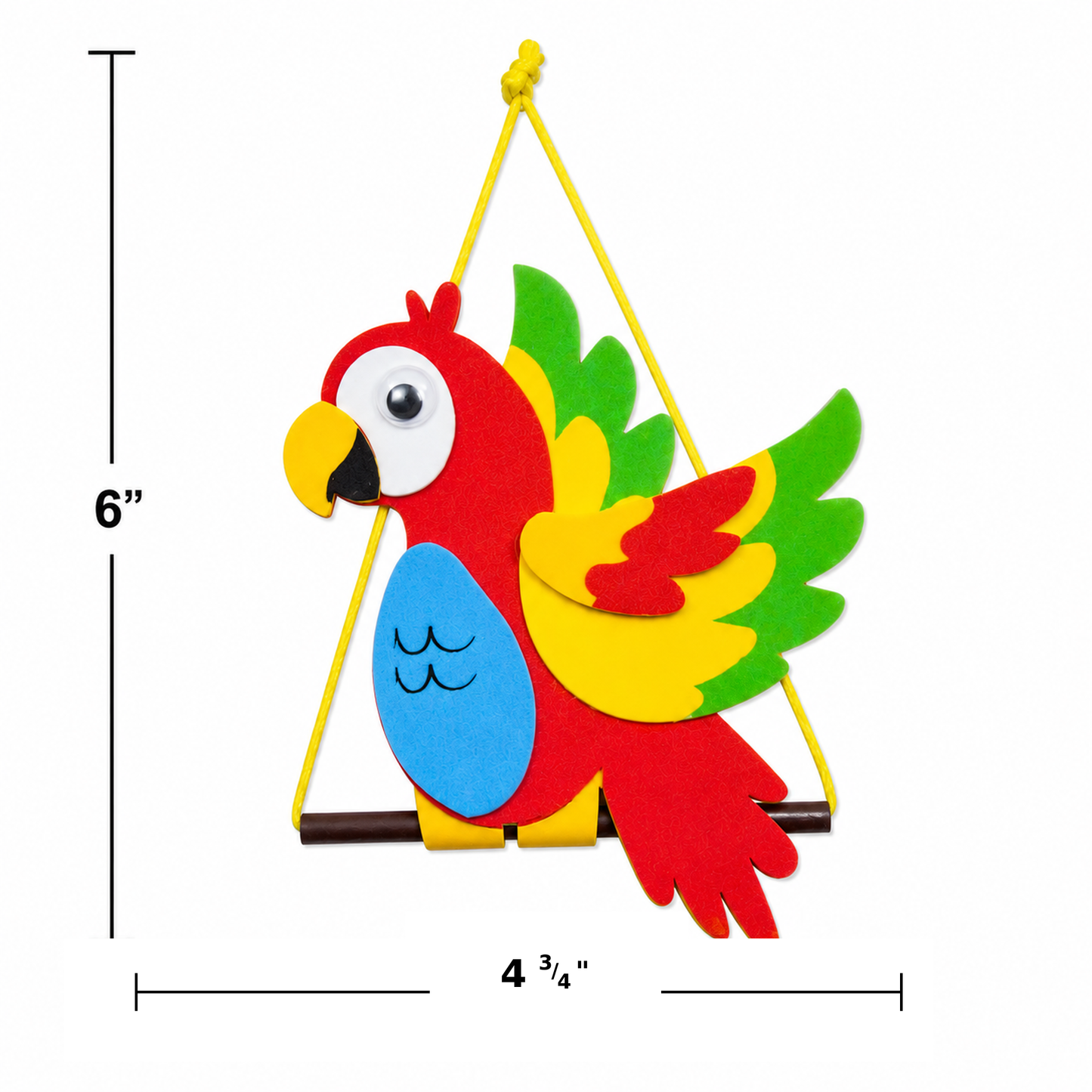 DIY Hanging Tropical Parrots (12 Pack)