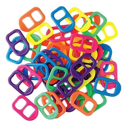 Plastic Neon Pop Tabs (528 Pack) - EconoCrafts