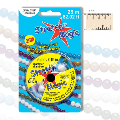 Stretch Magic Clear Elastic Cord - .5 mm x 82 ft