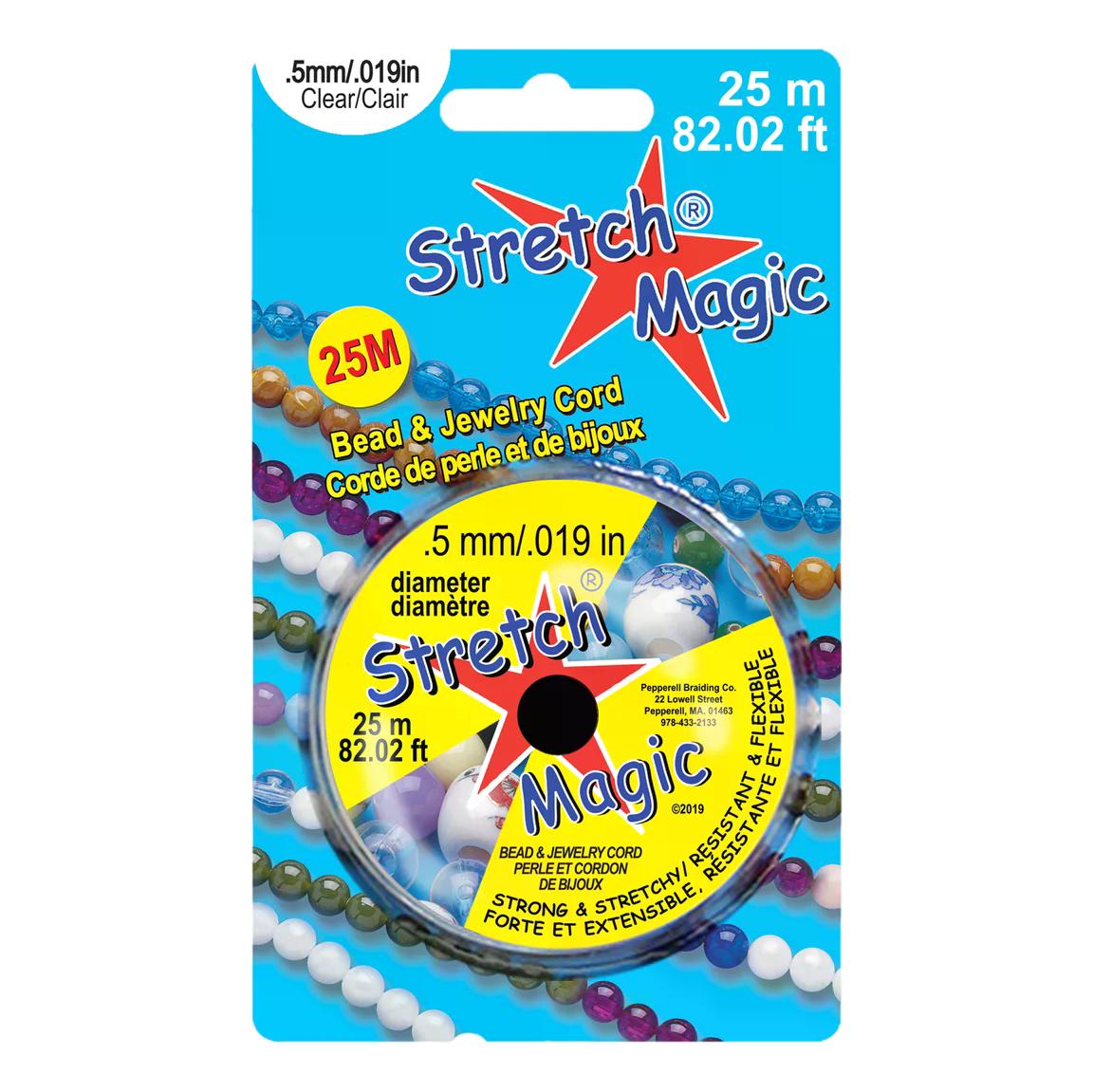 Stretch Magic Clear Elastic Cord - .5 mm x 82 ft