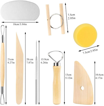 Pottery and Clay Tool Set 